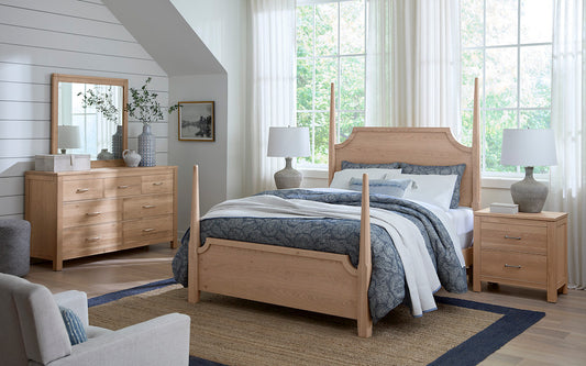Vaughan Bassett - Tide and Timber - King Pencil Poster Bed - Clear Oak - 830-668-866-922-MS1  view 2