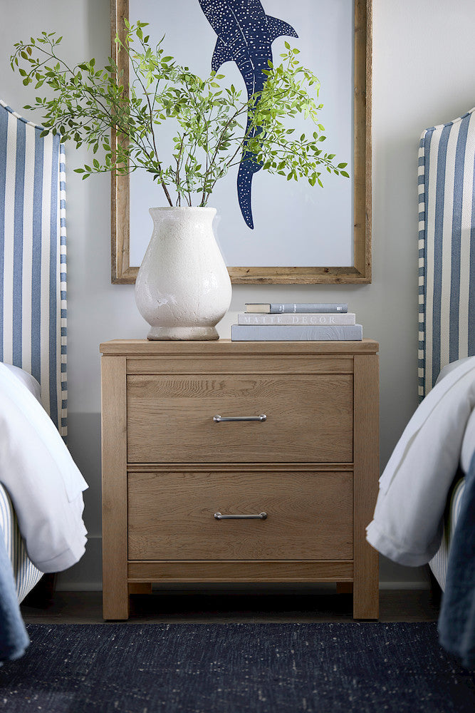 Vaughan Bassett - Tide and Timber - Nightstand - 2 Drwr - Clear Oak - 830-227  view 2