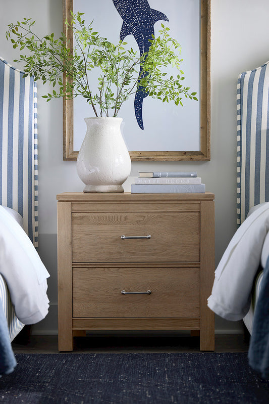 Vaughan Bassett - Tide and Timber - Nightstand - 2 Drwr - Clear Oak - 830-227  view 2