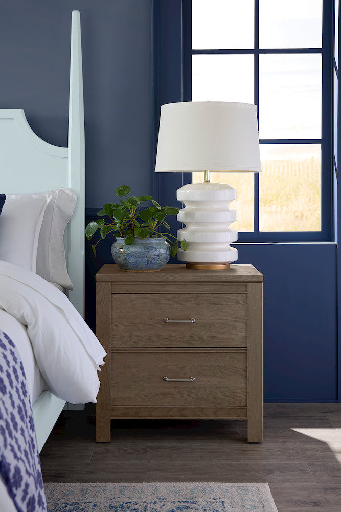 Vaughan Bassett - Tide and Timber - Nightstand - 2 Drwr - Grey Oak - 831-227  view 3