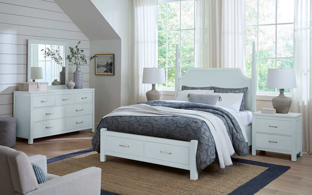 Vaughan Bassett - Tide and Timber - Nightstand - 2 Drwr - Misty Blue Maple - 835-227  view 5