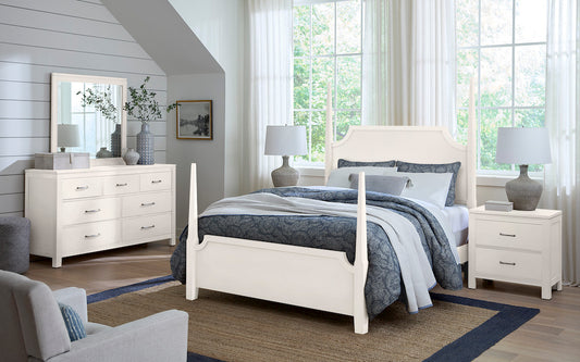 Vaughan Bassett - Tide and Timber - Nightstand - 2 Drwr - White Maple - 834-227  view 2