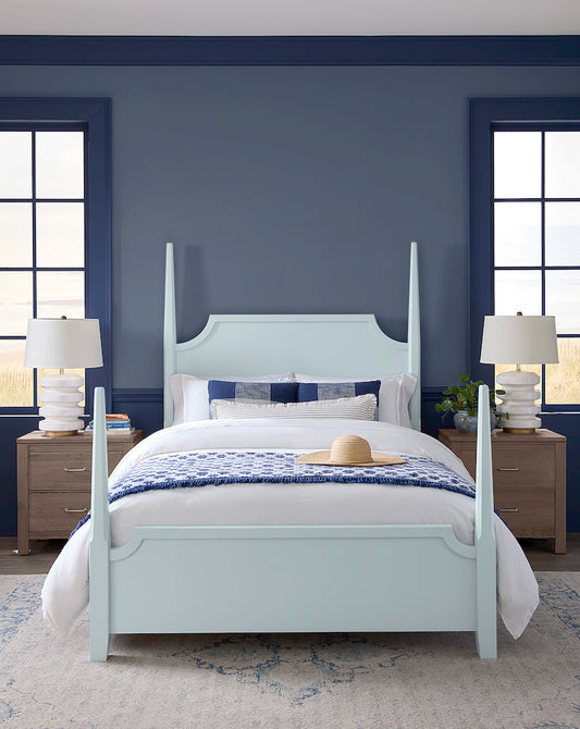 Vaughan Bassett - Tide and Timber - Pencil Poster Bed 3/3 - Blue Maple - 835-338-833-900  view 2