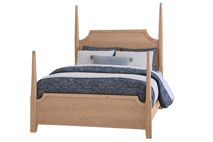 Vaughan Bassett - Tide and Timber - Pencil Poster Bed 3/3 - Clear Oak - 830-338-833-900  view 1