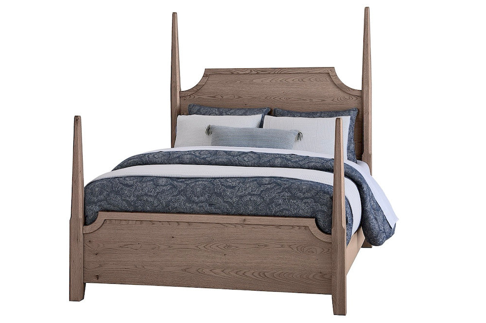 Vaughan Bassett - Tide and Timber - Queen Pencil Poster Bed - Grey Oak - 831-558-855-922  view 1