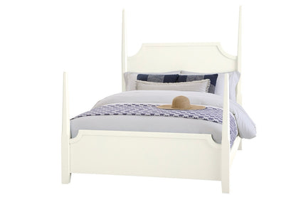 Vaughan Bassett - Tide and Timber - Queen Pencil Poster Bed - White Maple - 834-558-855-922  view 1