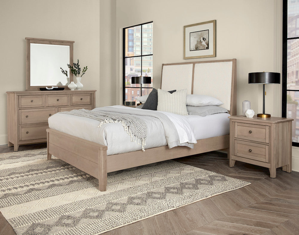 Vaughan Bassett - Woodbridge - Cal King Upholstered Bed-White - 821-661-166-061-944-MS1  view 2