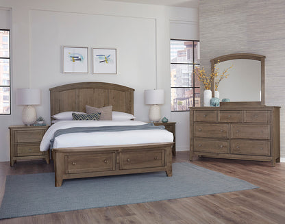 Vaughan Bassett - Woodbridge - King Arch Bed With Storage Footboard - 820-667-066B-502-666  view 2
