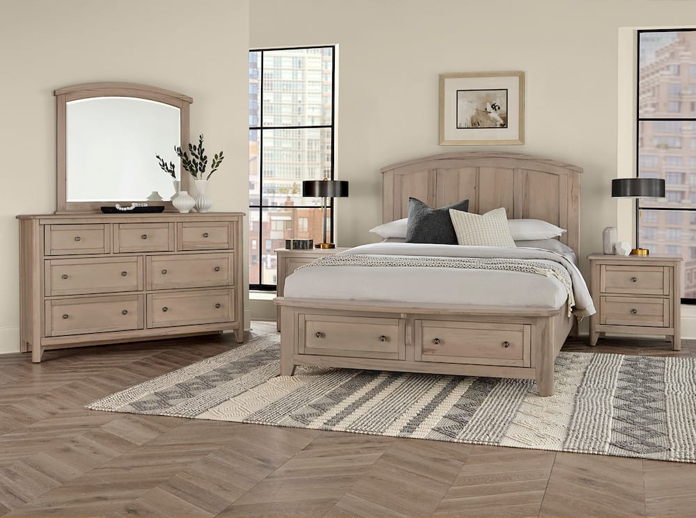 Vaughan Bassett - Woodbridge - King Arch Bed With Storage Footboard - 821-667-066B-502-666  view 3