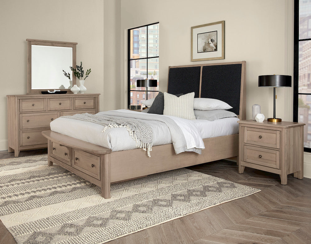 Vaughan Bassett - Woodbridge - King Upholstered Bed With Storage -Black - 821-661-063-066B-502-666  view 5