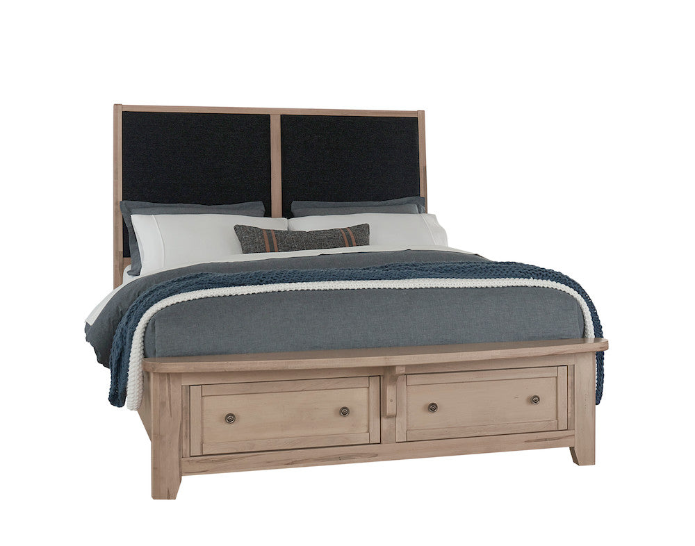 Vaughan Bassett - Woodbridge - King Upholstered Bed With Storage -Black - 822-661-063-066B-502-666  view 1