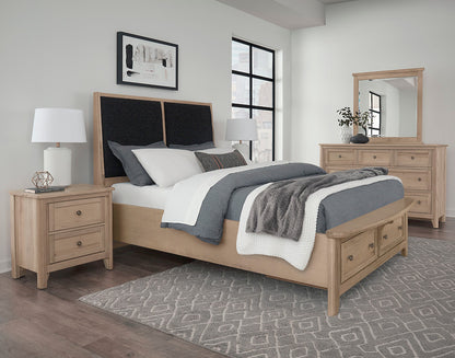 Vaughan Bassett - Woodbridge - King Upholstered Bed With Storage -Black - 822-661-063-066B-502-666  view 3
