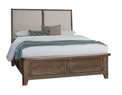 Vaughan Bassett - Woodbridge - King Upholstered Bed With Storage -Grey - 820-661-062-066B-502-666  view 1