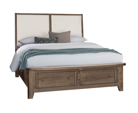 Vaughan Bassett - Woodbridge - King Upholstered Bed With Storage -White - 820-661-061-066B-502-666  view 1