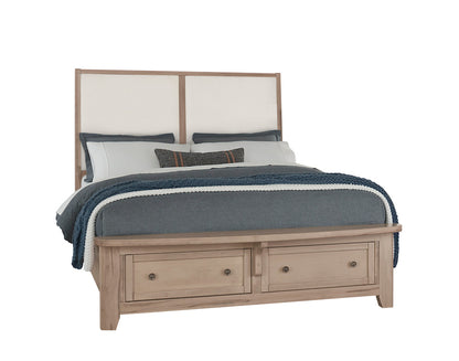 Vaughan Bassett - Woodbridge - King Upholstered Bed With Storage -White - 822-661-061-066B-502-666  view 1