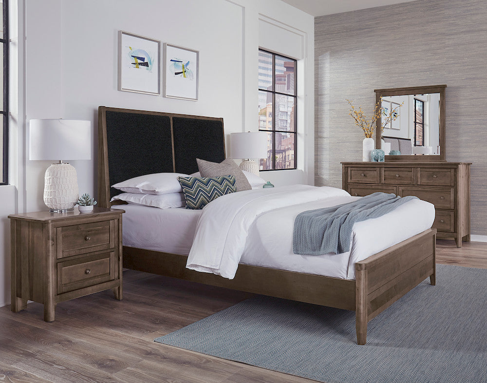 Vaughan Bassett - Woodbridge - Queen Upholstered Bed-Black - 820-551-155-053-922  view 3