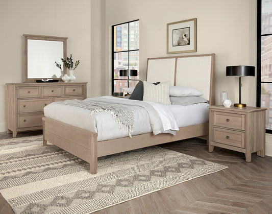 Vaughan Bassett - Woodbridge - Queen Upholstered Bed-White - 821-551-155-051-922  view 2