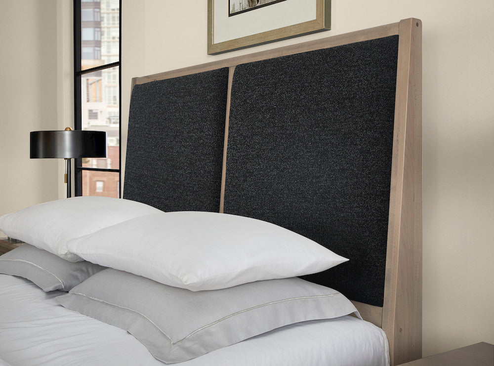 Vaughan Bassett - Woodbridge - Queen Upholstered Bed With Storage -Black - 821-551-053-050B-502-555  view 4