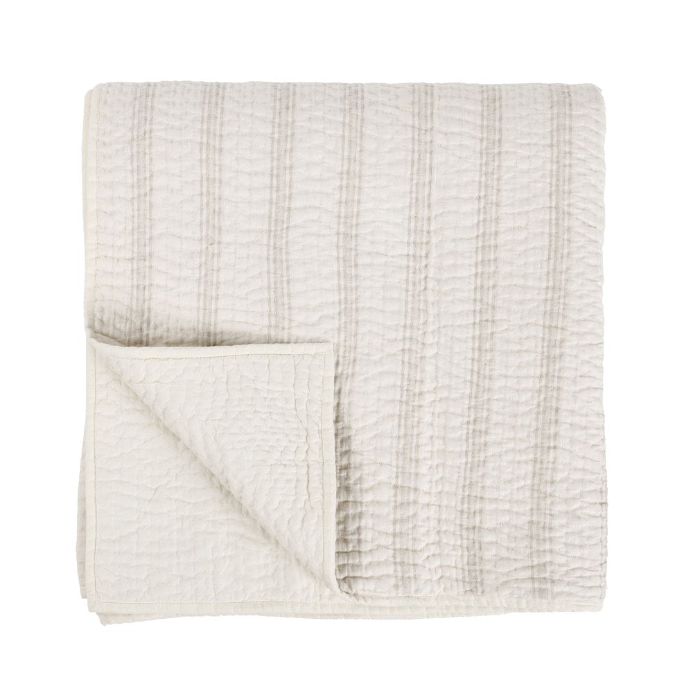 Villa by Classic Home - Abraham 4-Piece King Quilt Set - Beige - BEDQ517K view 1