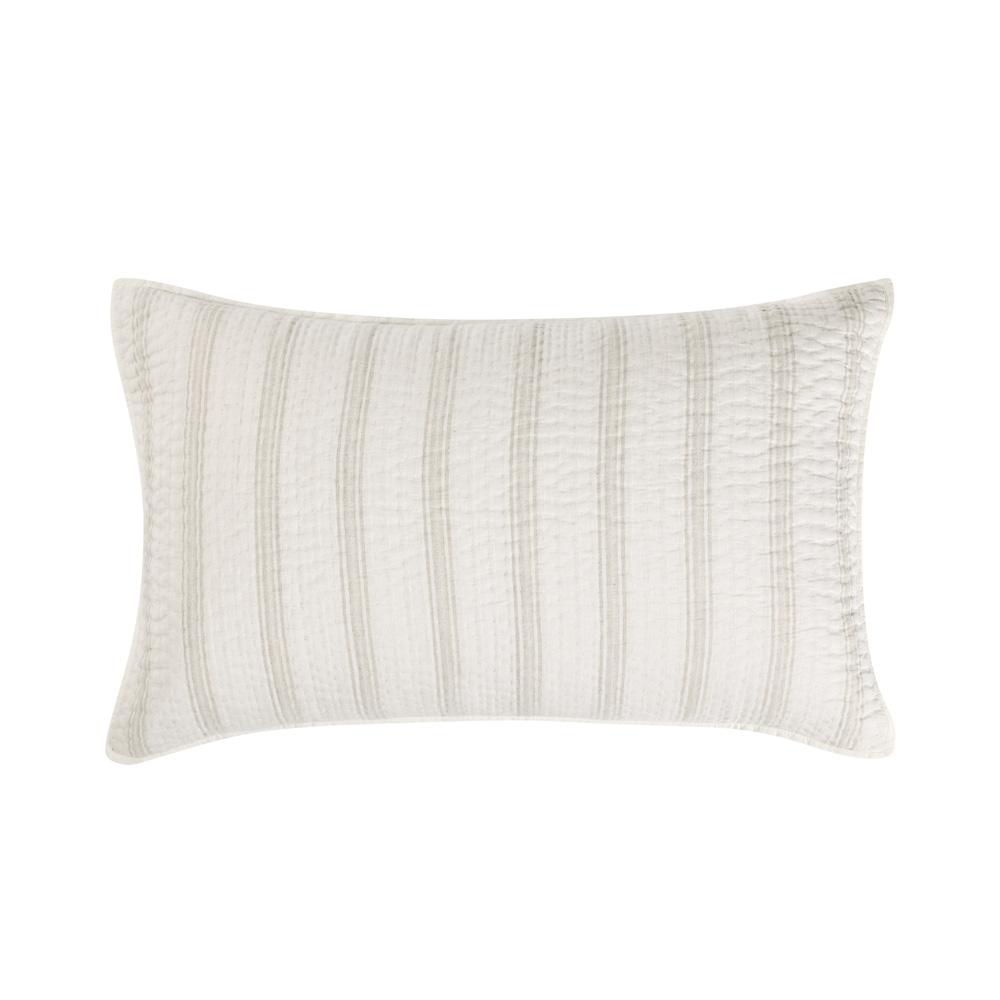 Villa by Classic Home - Abraham Cotton Linen Eggshell Beige King Sham  - 36W - Beige - V240023 veiw 1