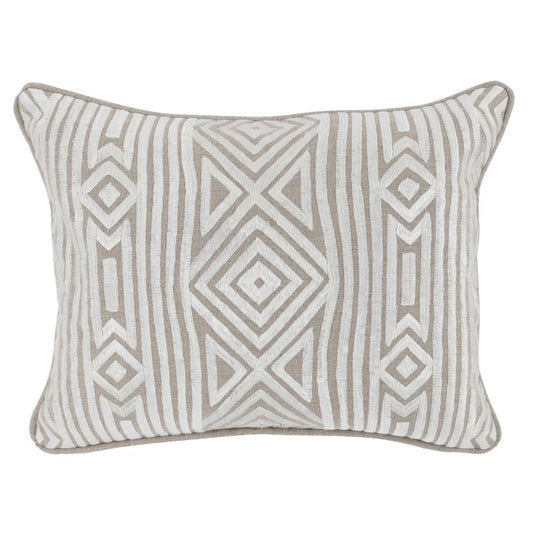 Villa by Classic Home - Adrie 12in X 16in Throw Pillow In Ivory  - 16W - Ivory - V220030 veiw 1