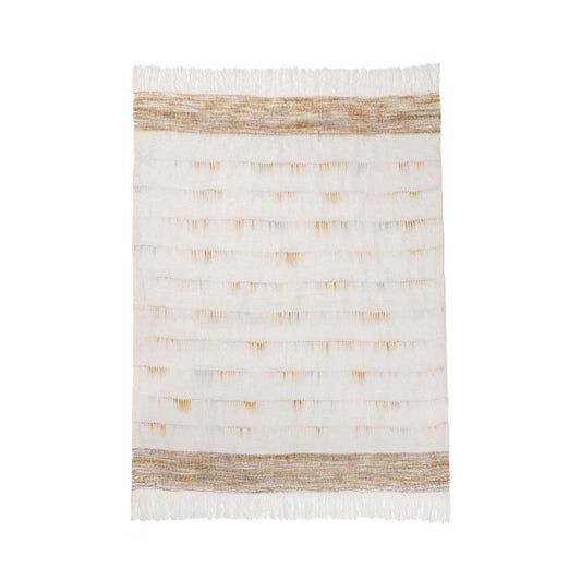 Villa by Classic Home - Albedo 50x70 Fabric Throw - Ivory - V310045 veiw 1