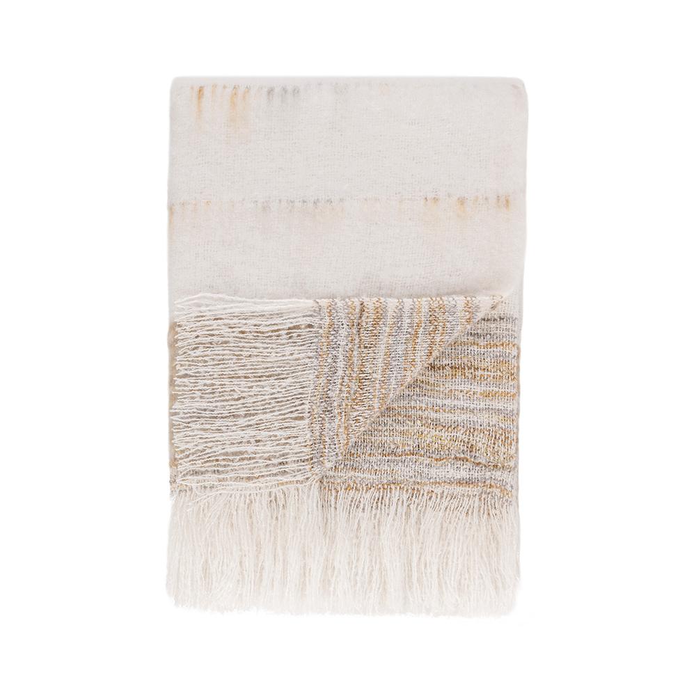 Villa by Classic Home - Albedo 50x70 Fabric Throw - Ivory - V310045 veiw 4