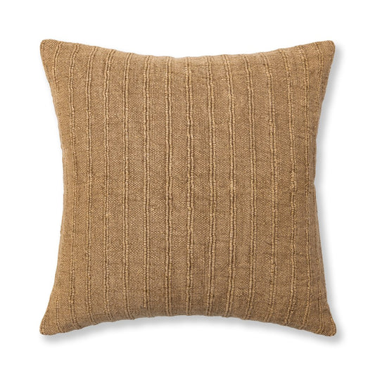 Villa by Classic Home - Ansel Linen Tawny Gold 22x22 Throw Pillow - Yellow - V340035 view 1