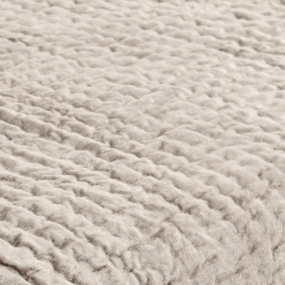 Villa by Classic Home - Bari 2-Piece Twin Quilt Set - Pebble Beige - BEDQ544T view 4