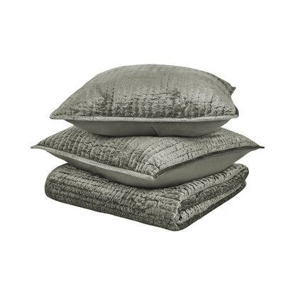 Villa by Classic Home - Bari 3-Piece Queen Quilt Set - Green - BEDQ524Q view 1