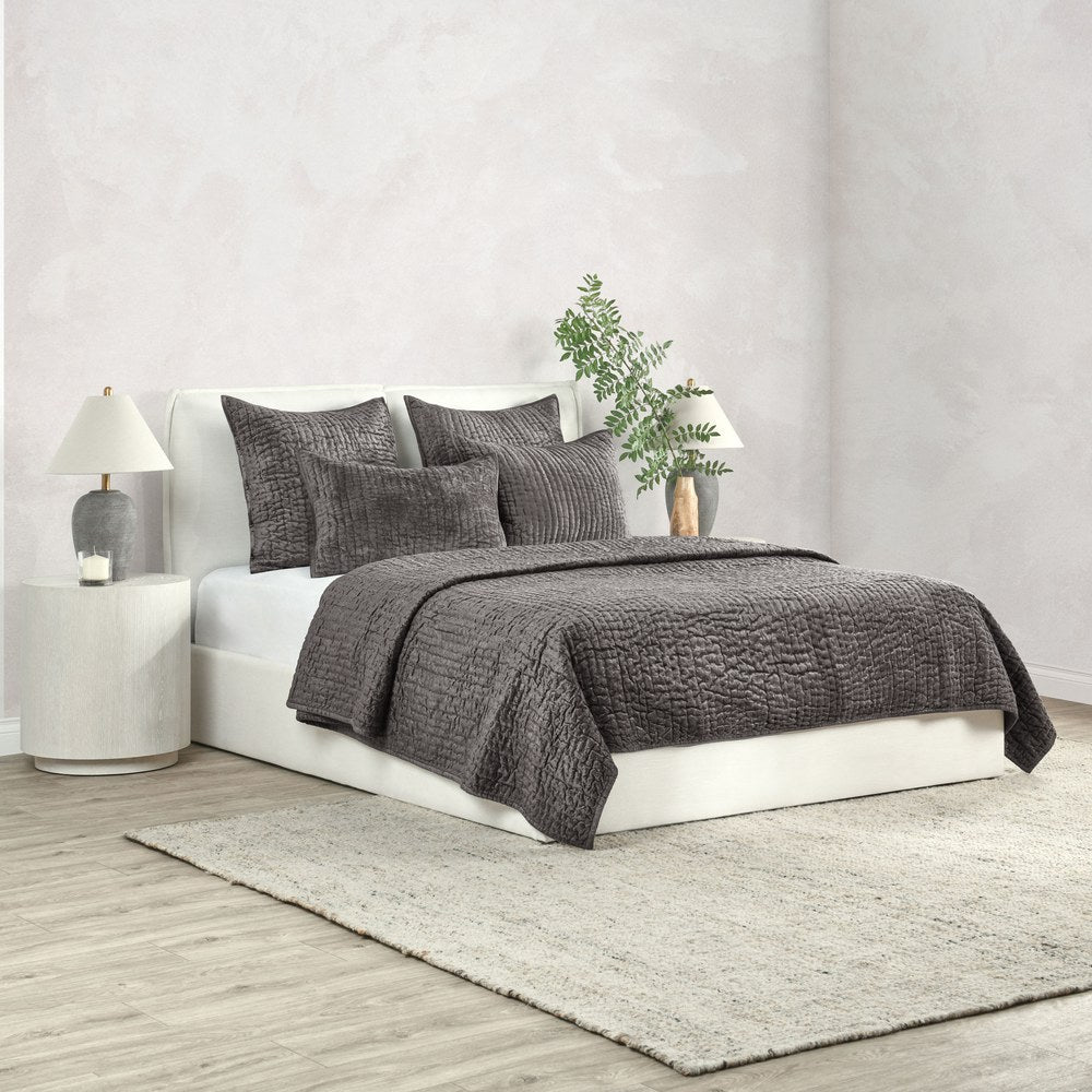 Villa by Classic Home - Bari 4-Piece King Quilt Set - Beige - BEDQ423K view 6