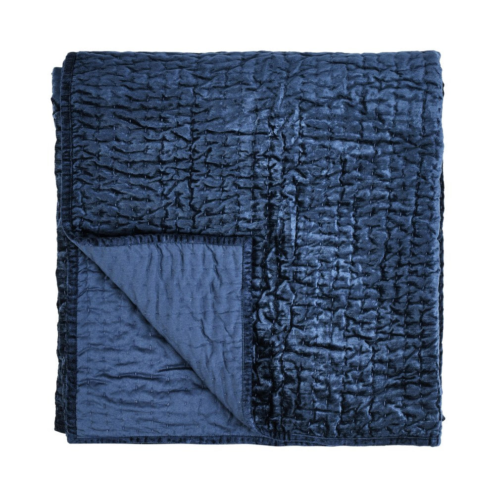 Villa by Classic Home - Bari 4-Piece King Quilt Set - Blue - BEDQ510K view 1