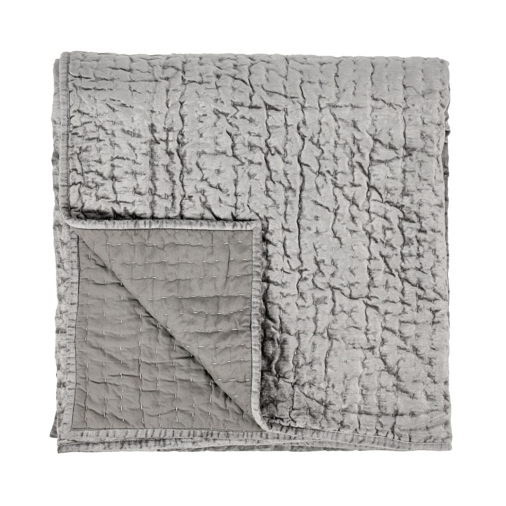 Villa by Classic Home - Bari 4-Piece King Quilt Set - Gray - BEDQ504K view 1
