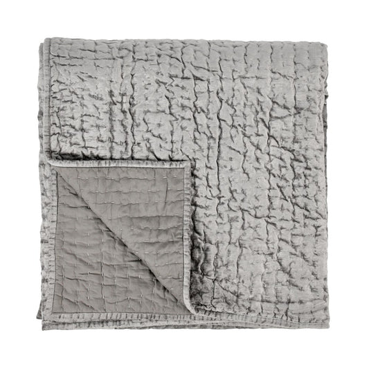 Villa by Classic Home - Bari 4-Piece King Quilt Set - Gray - BEDQ504K view 1