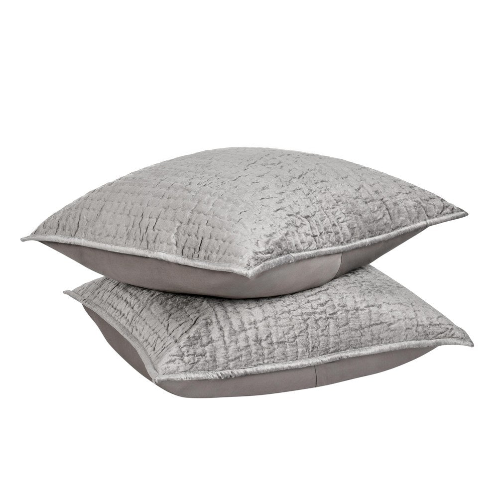 Villa by Classic Home - Bari 4-Piece King Quilt Set - Gray - BEDQ504K view 5