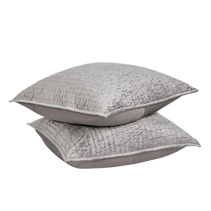 Villa by Classic Home - Bari 4-Piece King Quilt Set - Gray - BEDQ504K view 5