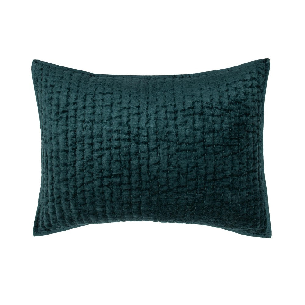 Villa by Classic Home - Bari Standard Sham - Emerald Green - V310004 view 1