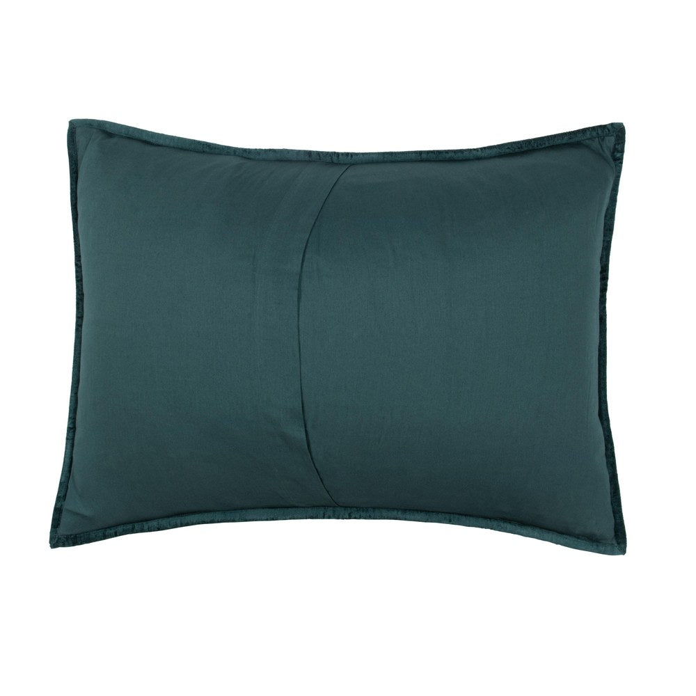 Villa by Classic Home - Bari Standard Sham - Emerald Green - V310004 view 2