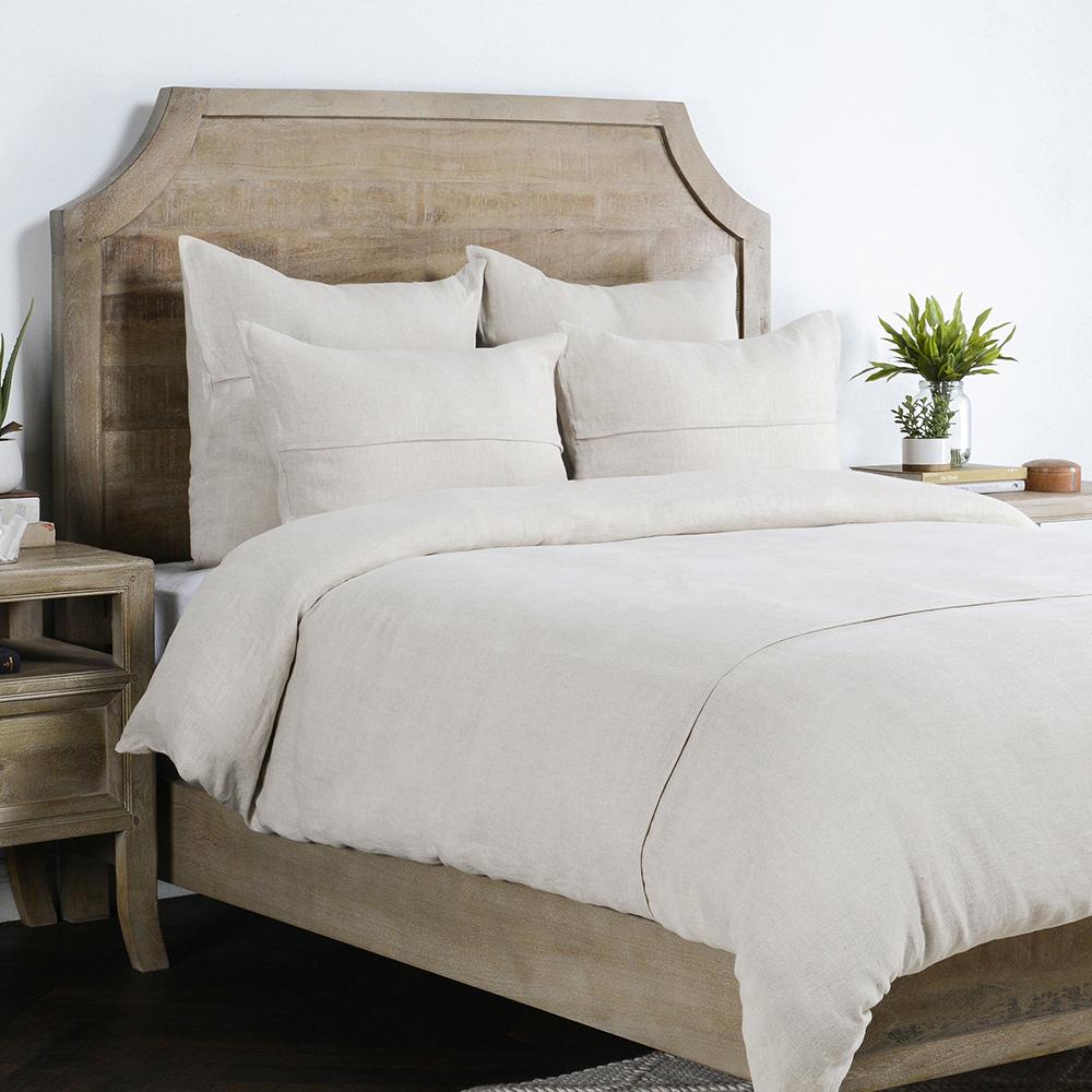 Villa by Classic Home - Beaumont 100% Linen Beige Sham  - Beige - V160362 veiw 3