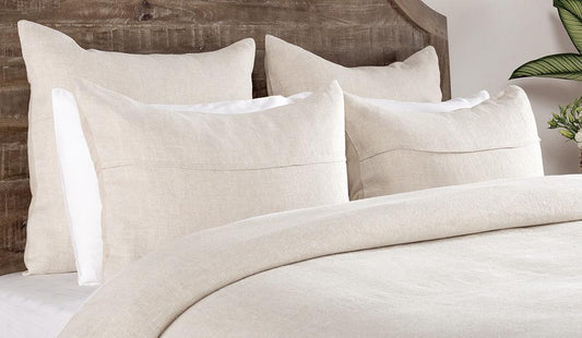 Villa by Classic Home - Beaumont 100% Linen Beige Sham  - Beige - V160363 veiw 2