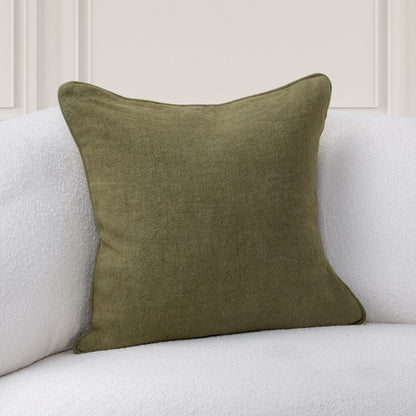 Villa by Classic Home - Bedford 22x22 Throw Pillow - Olive Green - V330005 view 3