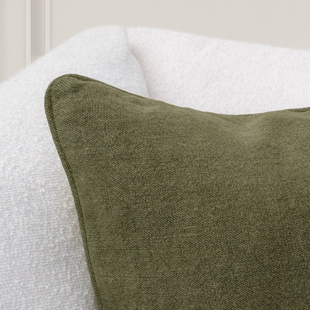 Villa by Classic Home - Bedford 22x22 Throw Pillow - Olive Green - V330005 view 4