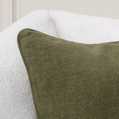 Villa by Classic Home - Bedford 22x22 Throw Pillow - Olive Green - V330005 view 4