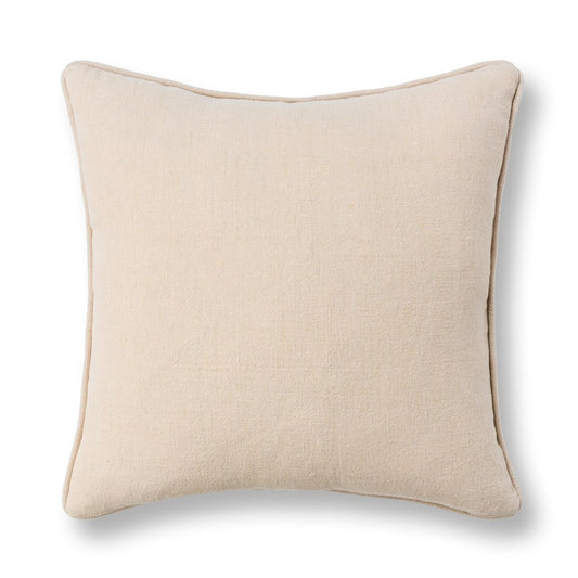 Villa by Classic Home - Bedford Linen 22x22 Throw Pillow - Beige - V340011 view 1