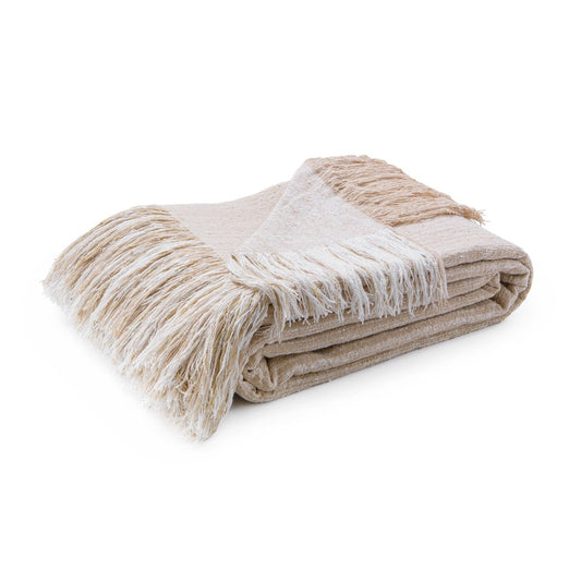 Villa by Classic Home - Beryl Queen Blanket - Beige - V340001 view 1