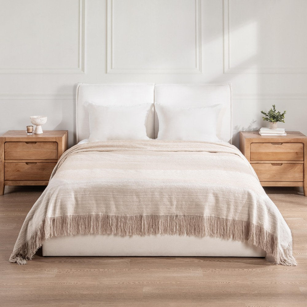 Villa by Classic Home - Beryl Queen Blanket - Beige - V340001 view 3