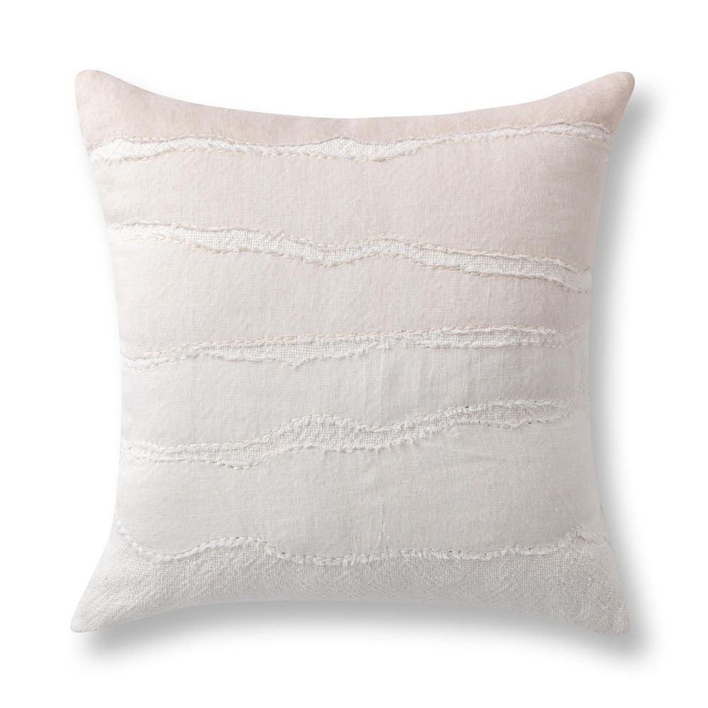 Villa by Classic Home - Bikram 22x22 Throw Pillow - Ivory/Natural - V330045 view 1