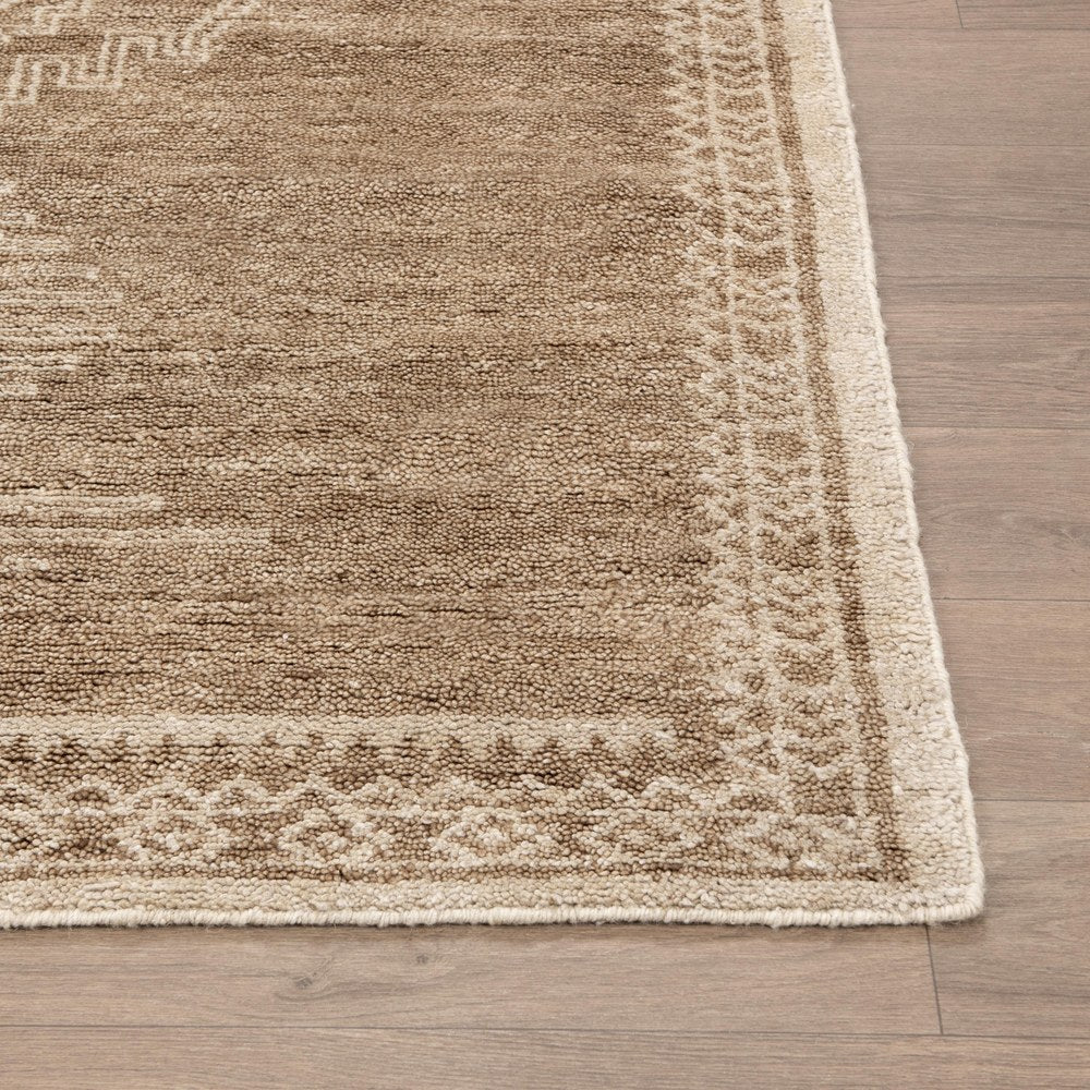 Villa by Classic Home - Cairo 5x8 Handknotted Wool Blend Area Rug - Dessert Brown - 30092064 view 2