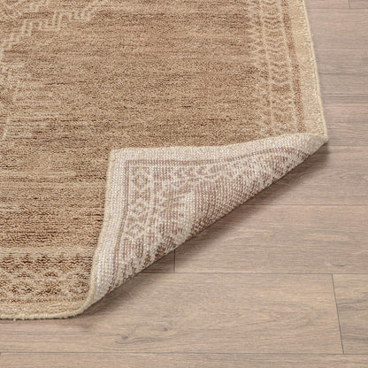 Villa by Classic Home - Cairo 5x8 Handknotted Wool Blend Area Rug - Dessert Brown - 30092064 view 3