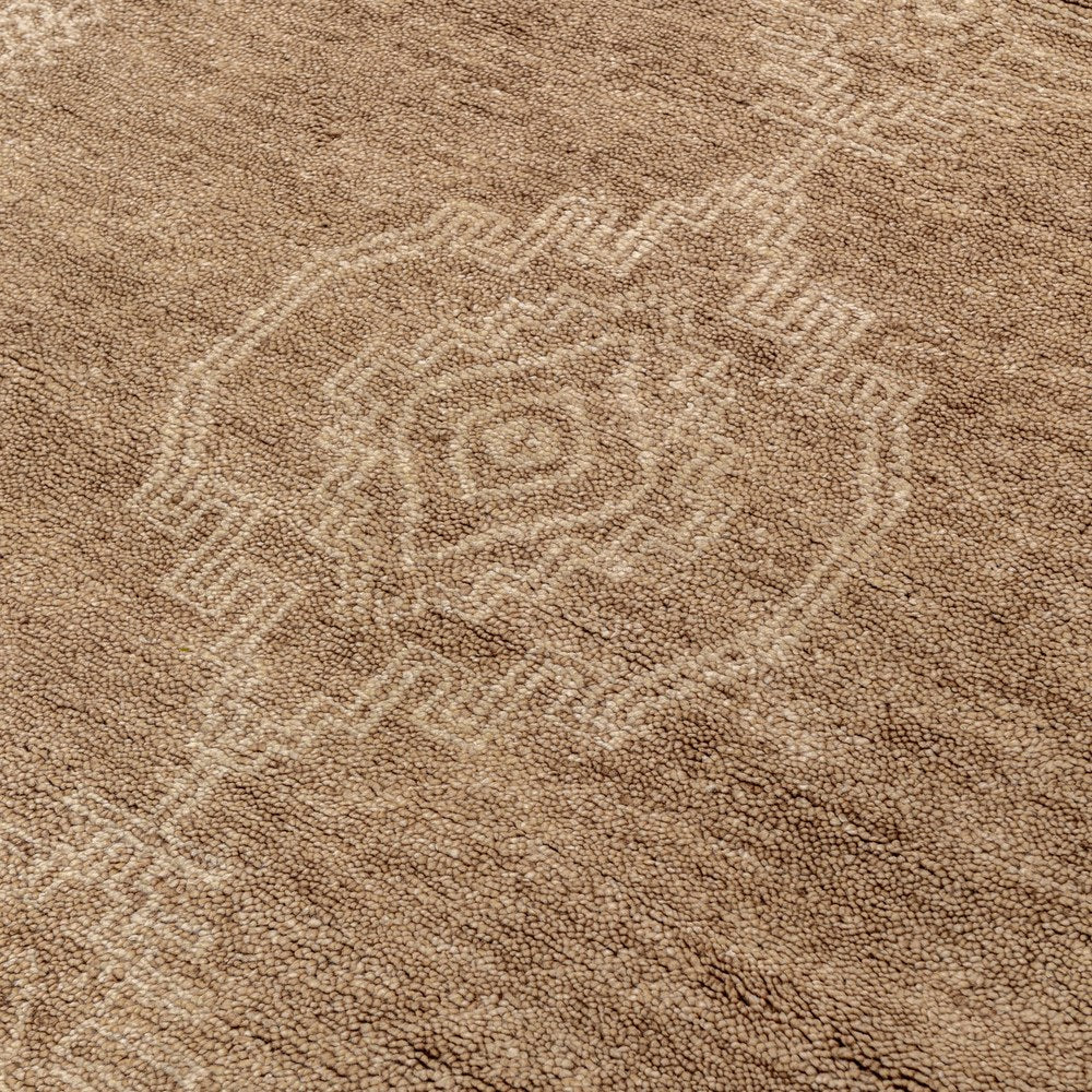 Villa by Classic Home - Cairo 5x8 Handknotted Wool Blend Area Rug - Dessert Brown - 30092064 view 4